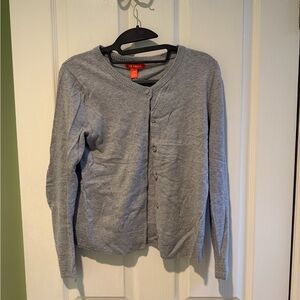 Joe Fresh Heather Gray Button-Up Cardigan